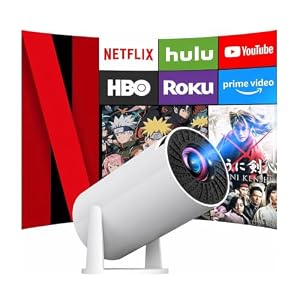 Alprojec プロジェクター 小型 家庭用【WiFiなしでも使える・スマホ有線接続】1080P 270°回転 天井投影 BT5.4
