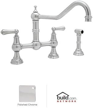 Rohl U 4764l Apc 2 Polished Chrome Perrin And Rowe Bridge Kitchen
