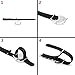 2pc Ritche 22mm Nylon Striped Black，black/gray Interchangeable Replacement Watch Strap Band