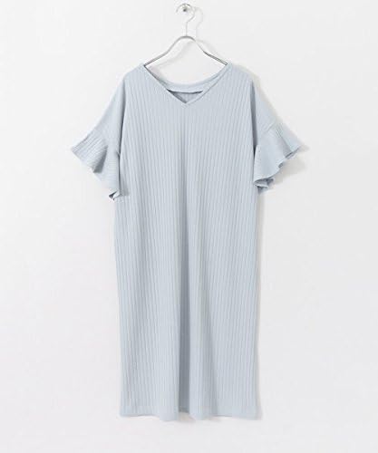 Amazon Co Jp ケービーエフ Kbf フリルスリーブ2wayワンピース Kb75 26m240 One L Blue 服 ファッション小物