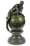 Handmade European Bronze Sculpture Nude Male