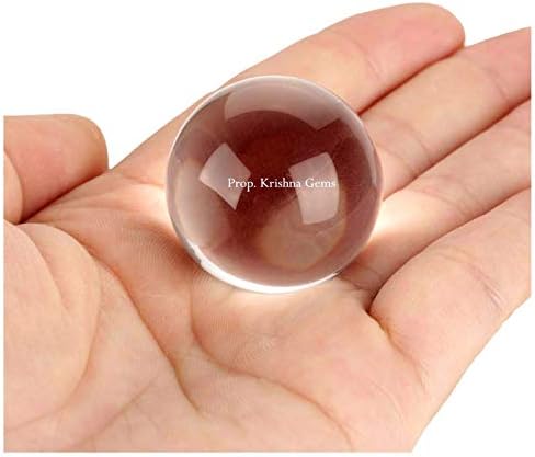 Anmol Gems Crystal Ball Himalian Crystal/Ball 34.200 Gram - 30.61 mm Reiki Healing - Vastu - Feng Shui - Crystal Healing for Good Luck & Prosperi