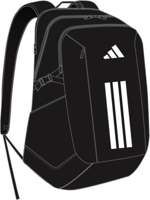 adidas Unisex Power Backpack, black/white, One size 4