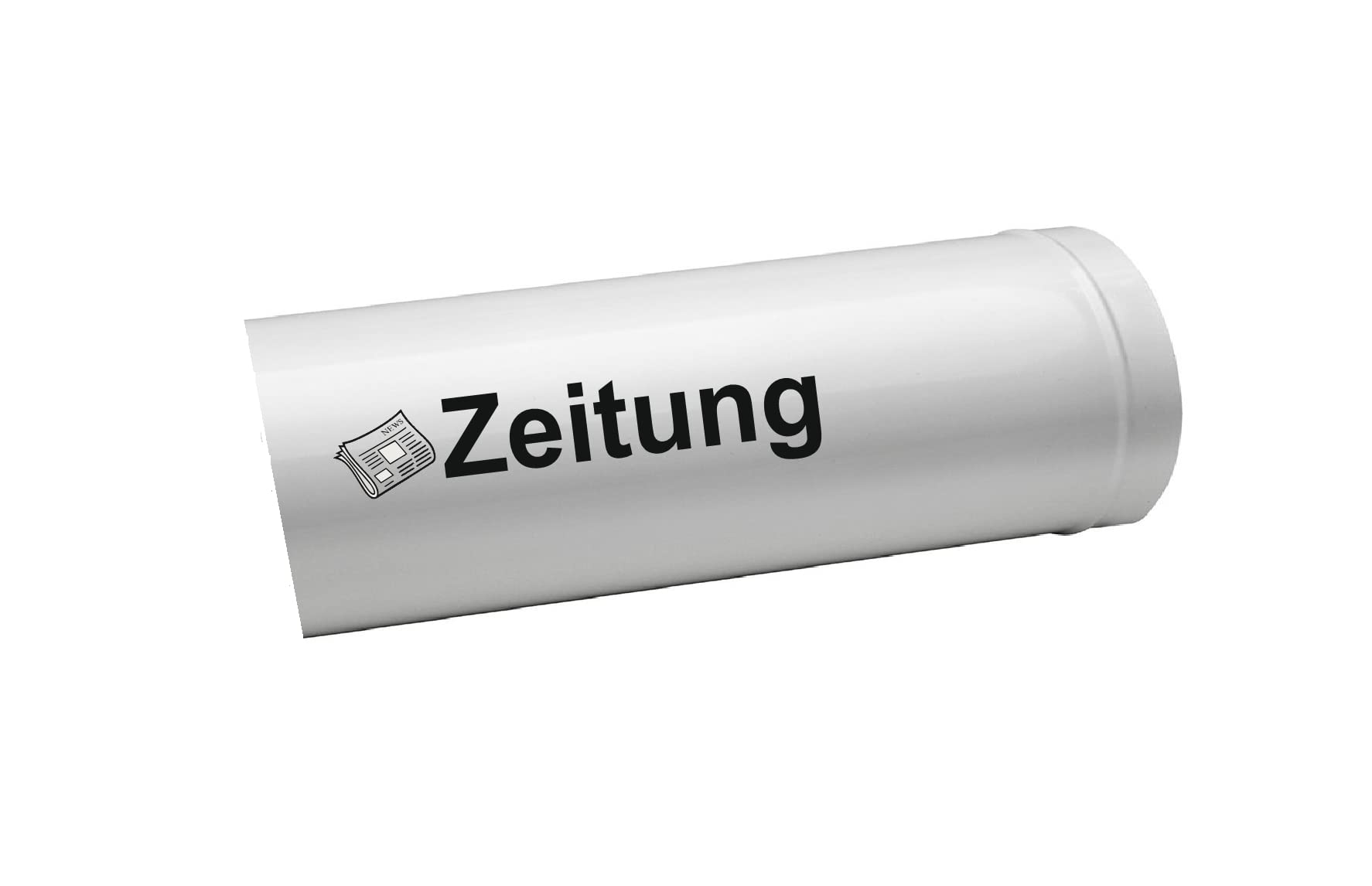 Newspaper/Lettering Sticker with Newspaper Symbol, Decal (RPt 7/1) (19 x 4 cm)