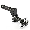 Heavy-Duty-Triple-Ball-Tow-Hitch-Mount-Drop-Turn-Steel-Hitch-13
