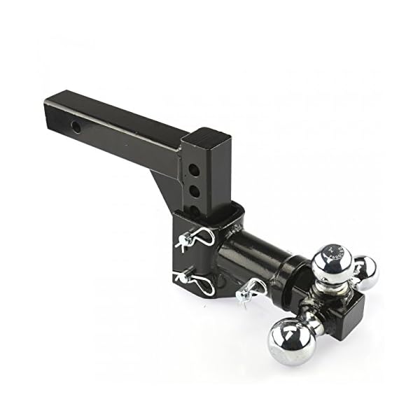 Heavy-Duty-Triple-Ball-Tow-Hitch-Mount-Drop-Turn-Steel-Hitch-13