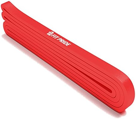 FIT PRIDE(TM) 41" Crossfit Pull Up Assist Band, Resistance Band - Improve Chin Ups, Stretching, Gymnastics, Pilates, Mobility, Resistance Training, Physical Therapy Recovery Band (Red 5-35 lbs)