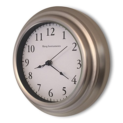 Bjerg Instruments Small 8" Wall Clock (satin nickel)