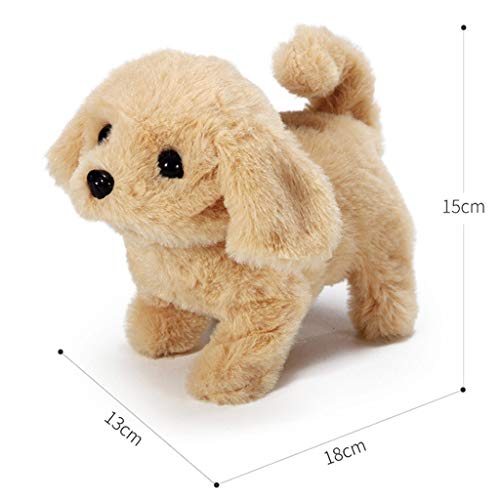 Realistic Teddy Dog Lucky Electric Smart Walking Robot Dog Toy Cute Stuffed Animal Dog Plush Toy