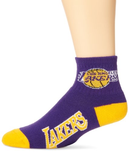 NBA Los Angeles Lakers Men's Team Quarter Socks, Large