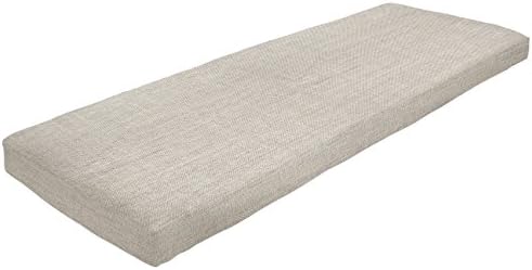 Amazon Com Amazon Custom Furnishings X Easy Way Products 20622 Custom Zipped Knife Edge Bench Cushion 44 X 16 X 3 5 Sunbrella Cast Silver Garden Outdoor