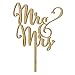 MagiDeal Mr&Mrs Wooden Cake Toppers Wedding Party Cake Decorating