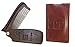 Folding Beard & Mustache Comb by Azi- Vintage Barbershop Style Pocket Size (with Carrying Case) Anti-Static Sandalwood Comb