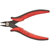 Hakko CHP-170 Micro Soft Wire Cutter, 1.5mm Stand-off, Flush Cut, 2.5mm Hardened Carbon Steel Construction, 21-Degree Angled Jaw, 8mm Jaw Length, 16 Gauge Maximum Cutting Capacity