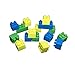 Brick Building Blocks Party Favor Novelty Toys Set, Block Bracelets, Erasers, Sharpeners, 48pcs, Great for Children Birthdays, Kid's Goody Bags, Reward Prize Boxes