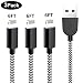 iPhone Charger,Sharllen MFi Certified iPhone Charging Cable 3 Pack 6FT Nylon Braided USB Fast Charging&Syncing Cord Cables Compatible iPhone XS/Max/XR/X/8/8Plus/7/7P/6S/iPad/IOS White Black