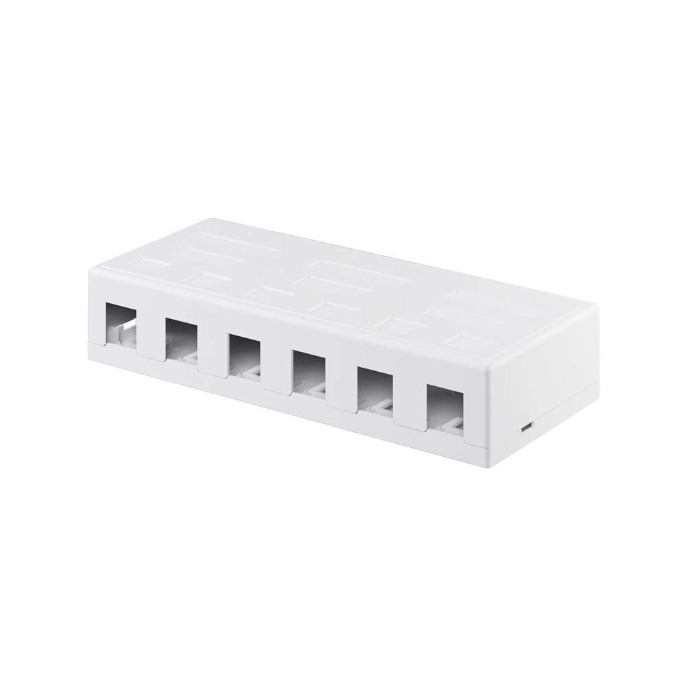 Goobay 79379 Keystone Empty Housing, 6 Port, black