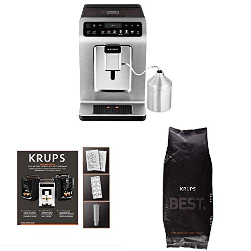 KRUPS EA894T Evidence Plus Kaffeevollautomat + Best Espresso Kaffeebohnen + XS5300 Reinigungs- und Pflegeset