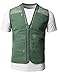 H2H Mens Active Slim Fit Vests Work Utility Hunting Travels Sports Mesh with Pockets