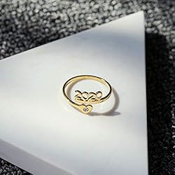 RUXIANG Customize Year Age Cute Ring for Women