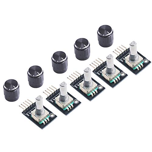 WayinTop 5pcs 360 Degree Rotary Encoder Module KY-040 Brick Sensor Development Board with Push Button for Arduino - Thumbnail 6