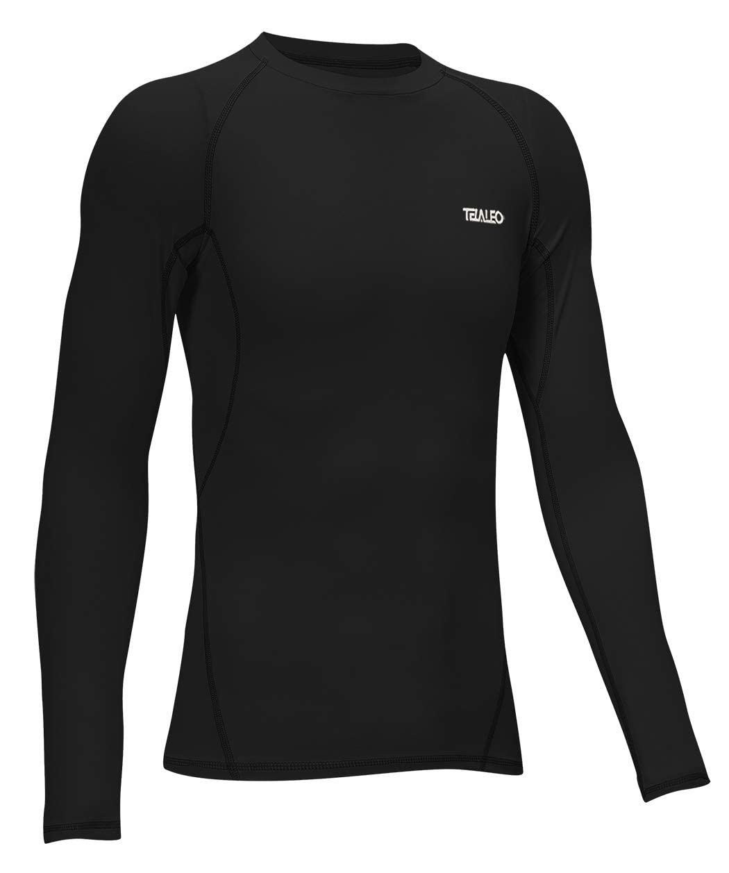 TELALEO Boys' Girls' Long Sleeve Compression Shirts Thermal Fleece Lined Kids Athletic Sports Tops Leggings Baselayer Set