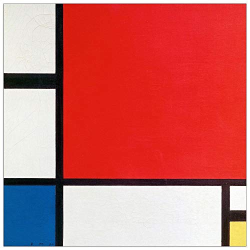 ArtPlaza Piet Mondrian-Composition II Panel Decorativo, Madera MDF, Multicolor, 100x100 Cm