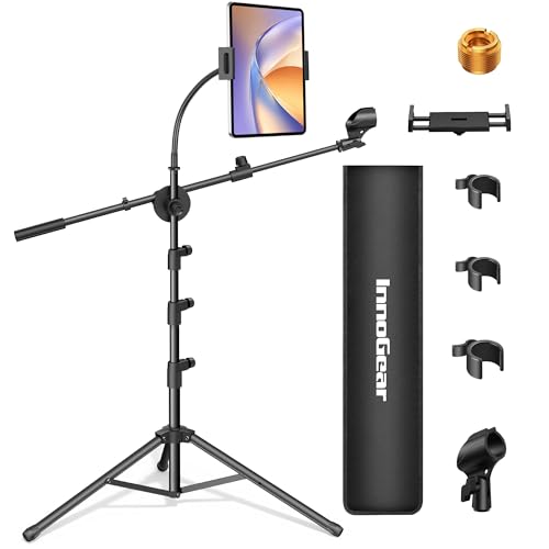 InnoGear Microphone and Tablet Floor Stand