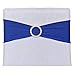50PCS Spandex Stretch Chair Sashes with Buckle Bows for Wedding Party Engagement Event Birthday Graduation Meeting Banquet Decoration (Royal Blue)