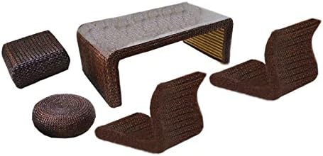 Sungao Natural Bamboo - Rattan Wicker Desk and Chair Set/Table and Chair Suite/Settee / Seater/Couch / Chair/Coffee Table/Tea Table/Teapoy / Side Table/end Table