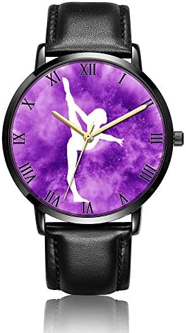 TobyFord Customized Wrist Watch, White Baseball Pattern Design Analog Quartz Wrist Watch for Women and Men, Durable Personalized PU Leather Wrist Watch Classic Fashion Watch for Couples and Lovers