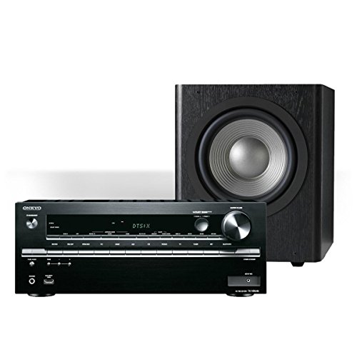 Onkyo TX-NR646 7.2-Channel Network AV Receiver with JBL SUB 260P Studio 12