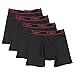 Champion Men's 4-Pack Elite X-Temp Boxer Briefs (Black, Medium)