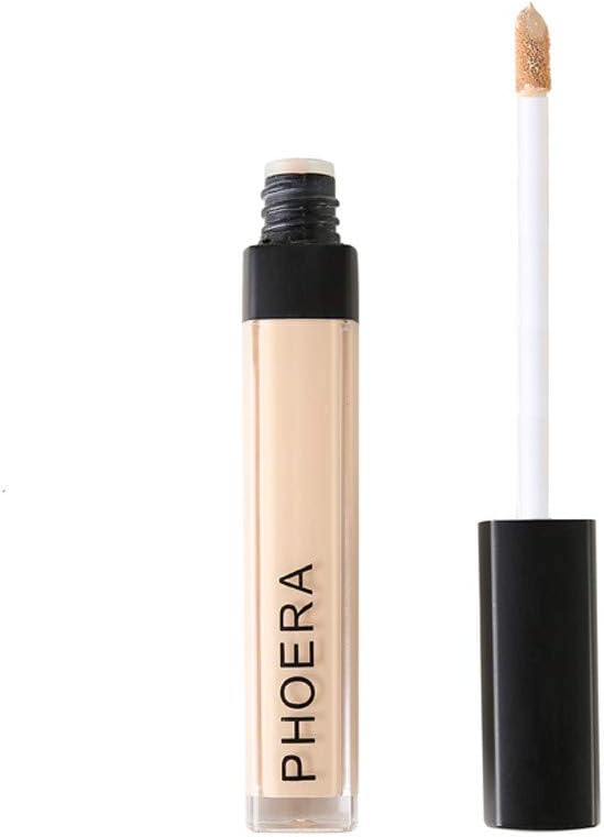 Transer PHOERA Makeup Face Concealer Liquid Moisturizer Dark Circles Conceal HD High Definition Foundation (B)