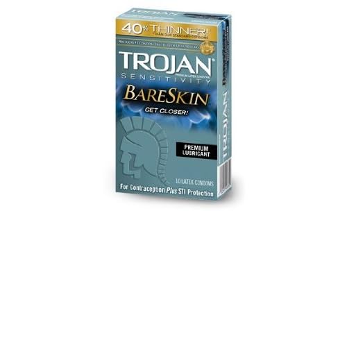 Trojan Bareskin Lubricated Condoms 10pc (3 Pack) image