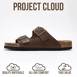 Project Cloud Genuine Leather Flat Sandals Women