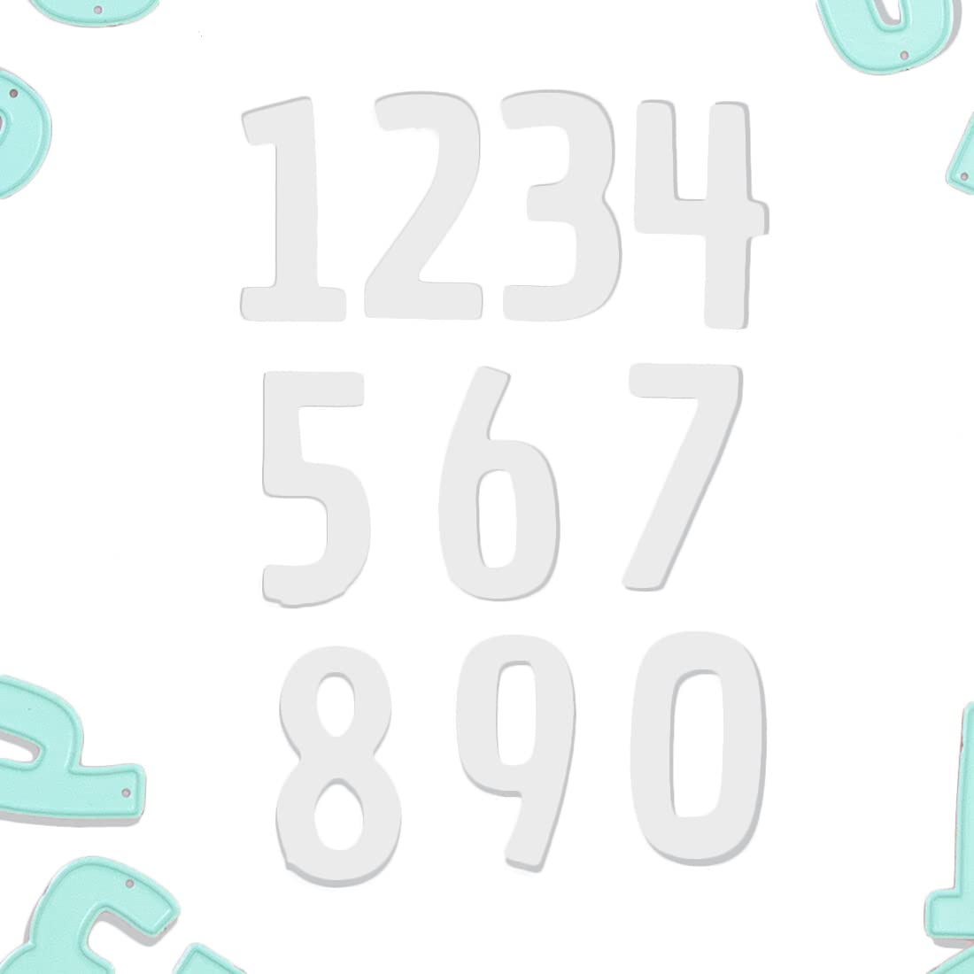 Craftelier - Set of 10 Number Cutting Dies of approx. 3 cm for Cutting Paper, Card or 2 mm EVA foam | Compatible with Various Models of Die Cutting Machines