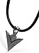 Assal Arrowhead (E194) Black Finish Pendant - Free Black Necklace - Meaning: Always Sure and On Target