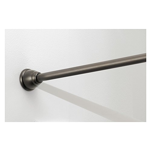 iDesign Cameo Metal Tension Rod, Adjustable Customizable Curtain Rod