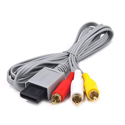 AV Cable for Wii Wii U, AV Cable Composite Retro Audio Video Standard Cord for Nintendo Wii Wii U - Thumbnail 5