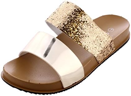 Sbup - Women's Slip On Glitter Jelly