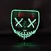 heytech Halloween Scary Mask Cosplay Led Costume Mask EL Wire Light up for Halloween Festival Party (Green)