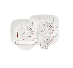 Corelle Squares 16-Piece Dinnerware Set, Splendor