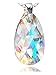 ROYAL CRYSTALS Sterling Silver 925 Blue Aurora Borealis Adorned with Imitation of Crystals Women Jewelry Pendant Necklace, 18
