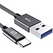 Type C Cable [Ultra Durable 3.3ft] Syncwire Nylon Braided Type-C to USB 3.0 -Fast Charger with Reversible Connector for Samsung S8,LG,Nexus 6P 5X,MacBook,Google Pixel XL,OnePlus 2 and more (Gray)
