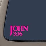 John 3:16 Bible Verse Decal Sticker | 7.5-Inches By