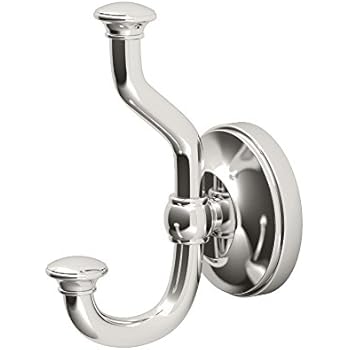 Gatco 4125 Tavern Twin Robe Hook, Polished Nickel