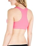 Juniors Racerback Push up Padded Thick Strap Bras Multiple Colors (Medium, Neon Coral)