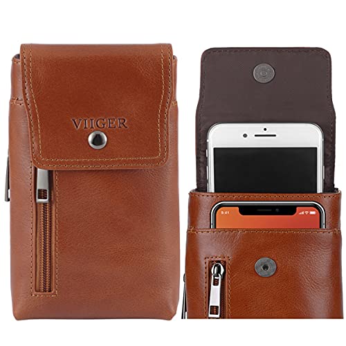 Genuine Leather Cell Phone Holster Compatible for