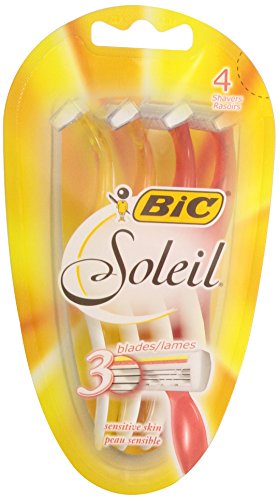 BIC Soleil Disposable Razor, Women, 4-Count (Pack of 6)